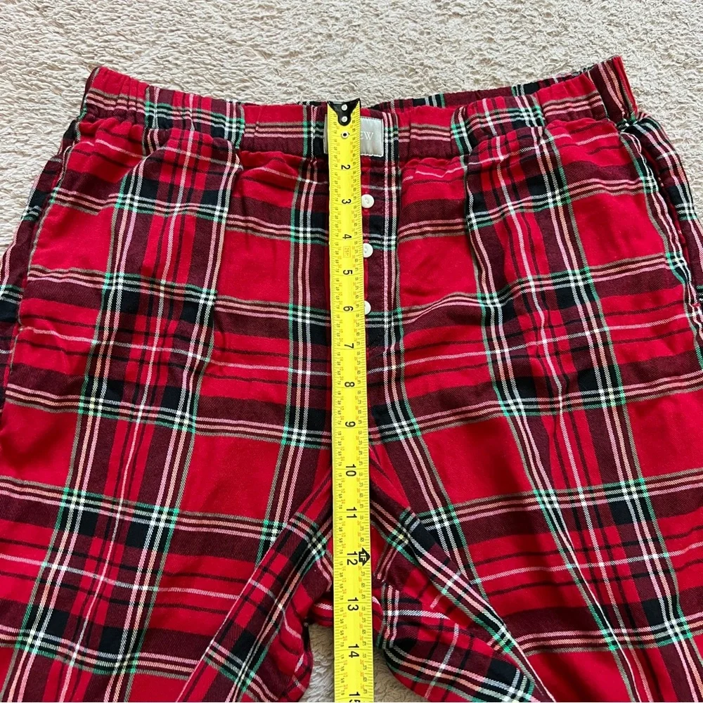 J. Crew Red Plaid Pajama Pants Preppy Minimalist‎ Capsule Cottage Unisex Size M